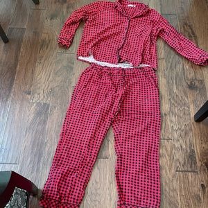 La Vie En Rose flannel pajama set